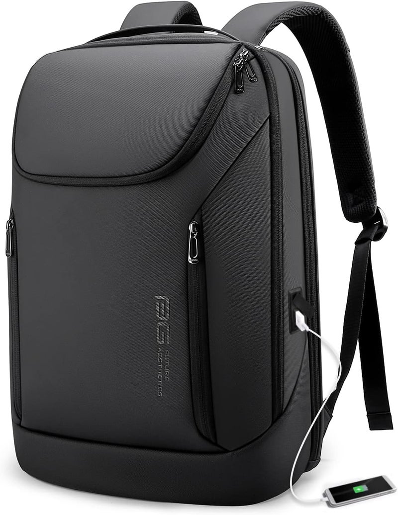 BANGE Business Smart Backpack Waterproof fit 15.6 Inch Laptop Backpack with USB Charging Port,Travel Durable Backpack - Image 1